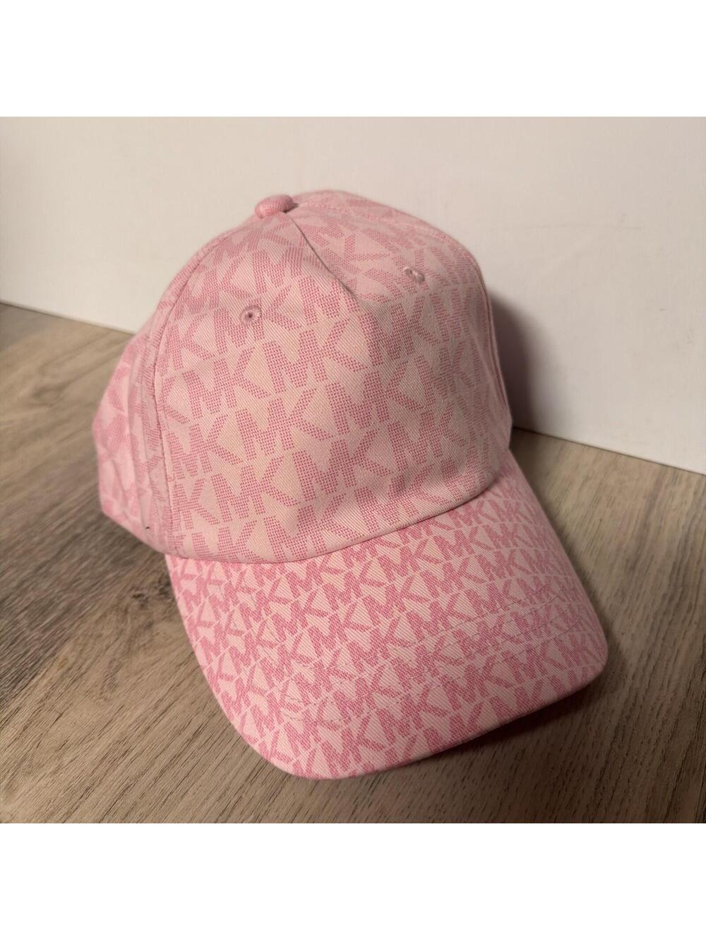 Michael Kors Light Pink Monogram Baseball Cap NWT